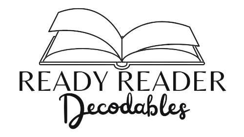 Ready Reader Decodables logo of open book